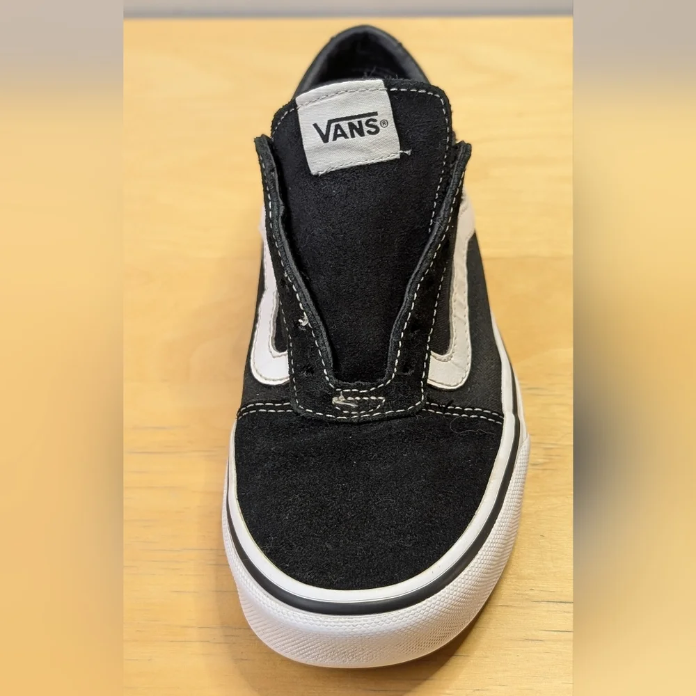Vans | Black & White Ward Sneakers, Canvas & Suede, Size 6.5 (Flaws) - Picture 7 of 12